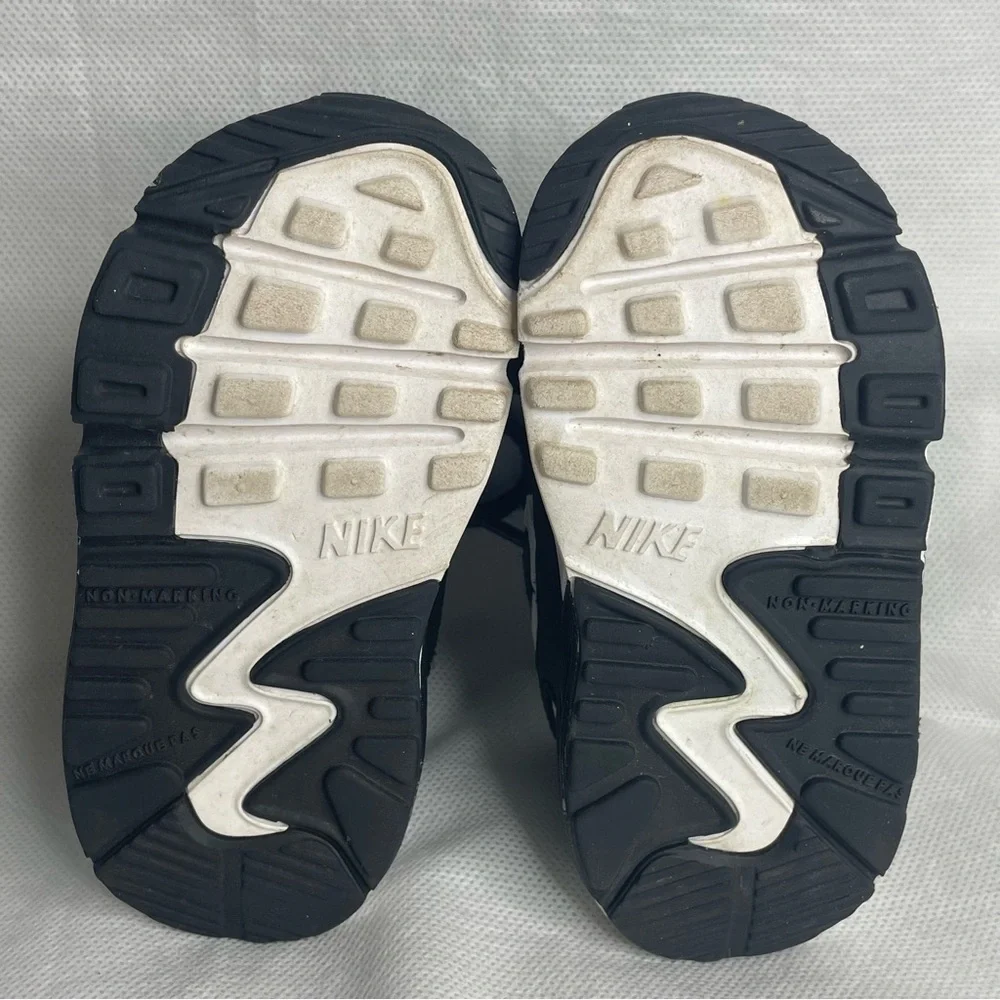 Nike Air Max 90 LTR Sneaker Shoe Toddler Size US 5C EU 21 Black White CD6868-010 - Picture 12 of 14